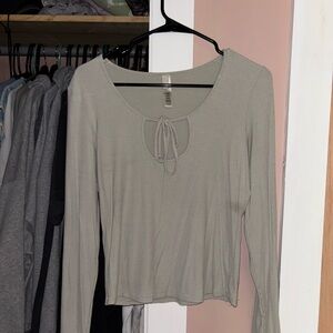 SKIMS Women's Long Sleeve Top in Light Gray